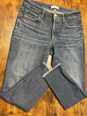 LOFT Women’s Dark Blue Denim Curvy Skinny Jeans- Size 28/6